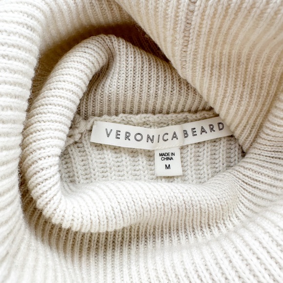 Veronica Beard • Pearson Button Detail Merino
Wool Sweater - Picture 4 of 10